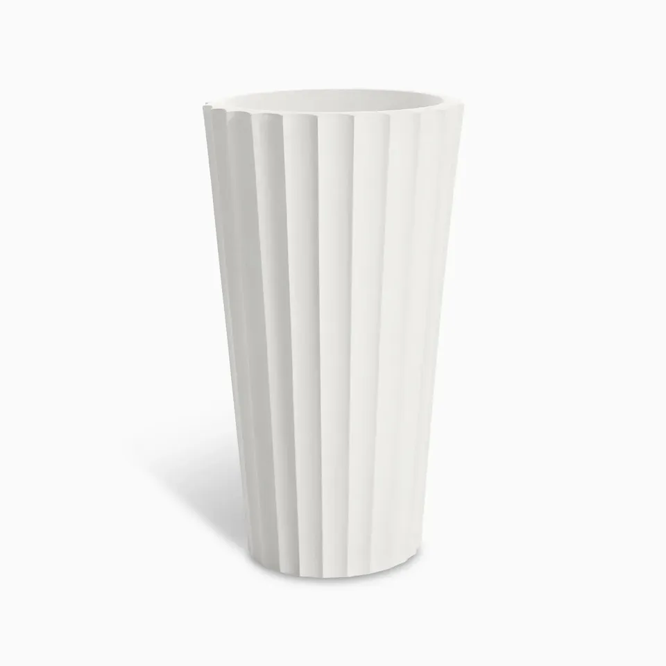 Serralunga Eufronio Pflanztopf Anthrazit reversibel
