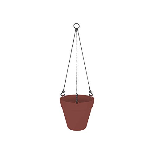 elho Loft Hängeampel 20cm brique mit Wasserreservoir außen