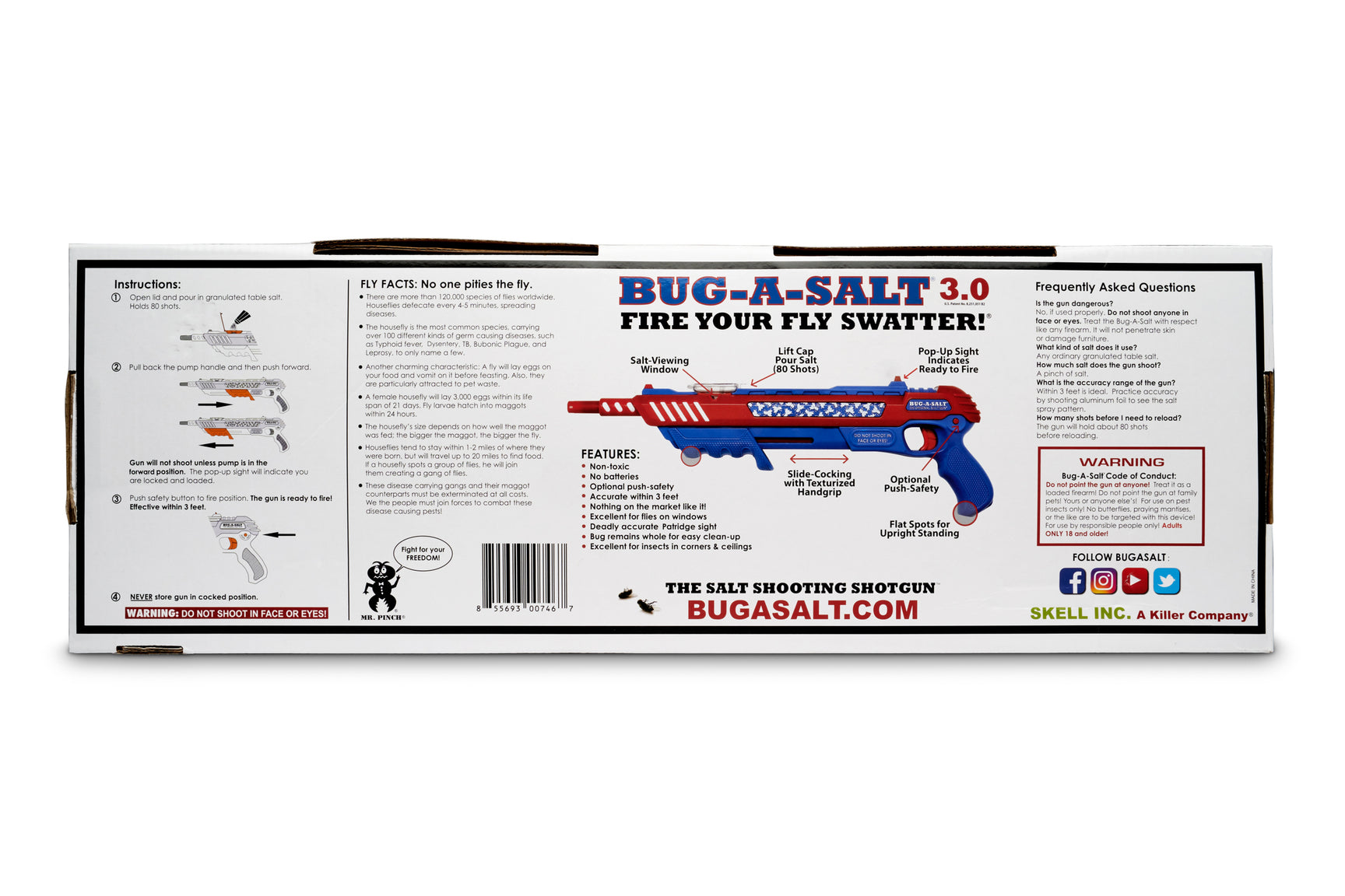 Bug-A-Salt 3.0 Salt War Freedom Salzgewehr 2er-Set giftfrei