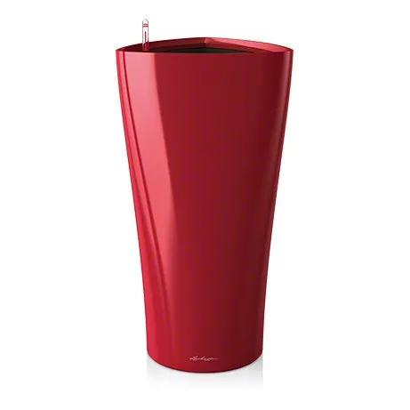 Lechuza Delta 30 Pflanzsäule scarlet Rot Hochglanz bewässert
