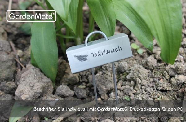 GardenMate Pflanzschilder Mini Metall 14 cm 25er Set wetterfest Zink