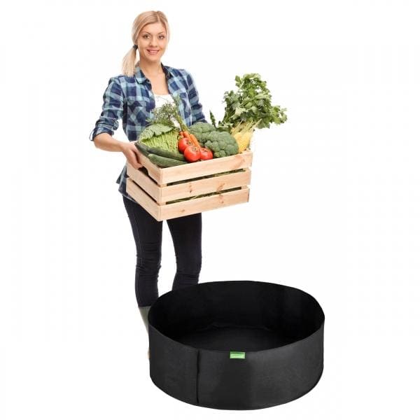 GardenMate Pflanzsäcke Hochbeet Pflanzsack 190L 2 Stück Vliesstoff