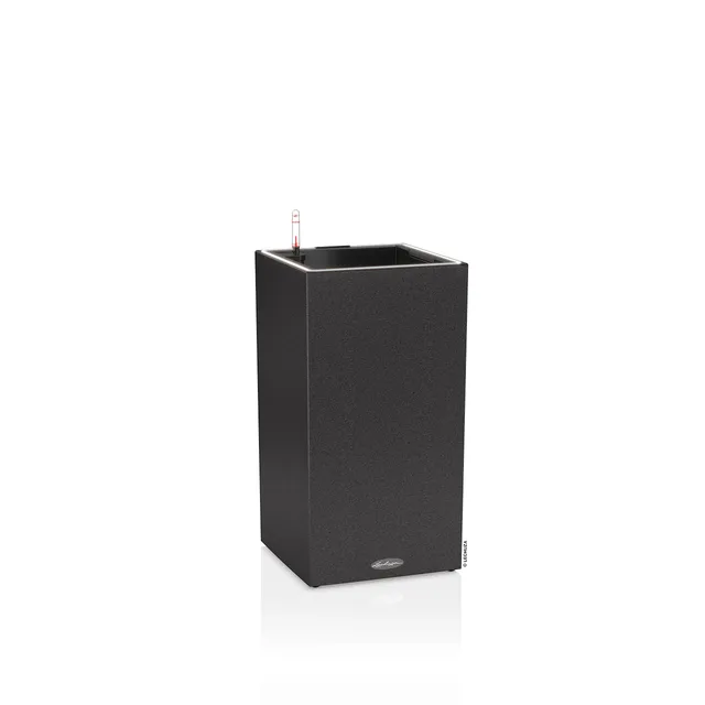 Lechuza Canto Stone 30 high LED Pflanzgefäß graphit 56 cm