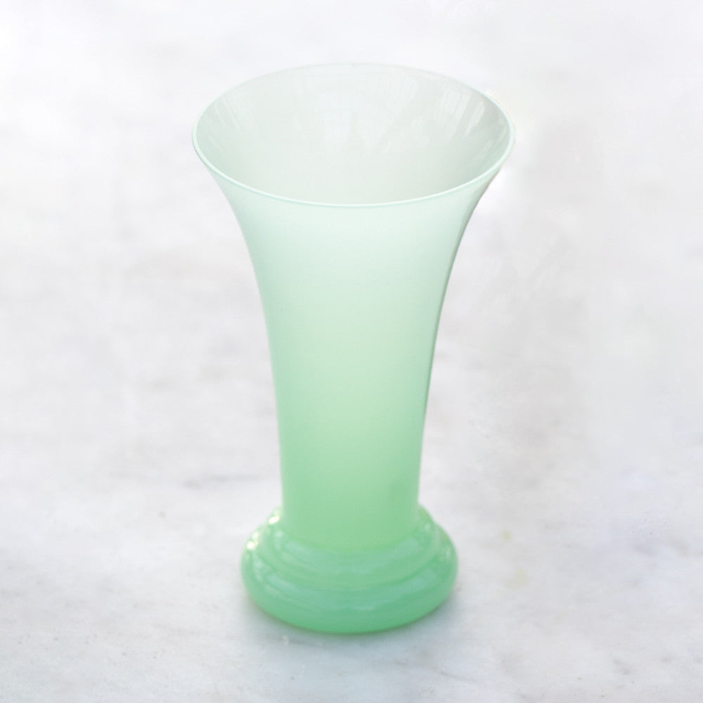 Sarah Raven Gardening & Lifestyle Flute Vase Blumenvase Jade 13 cm