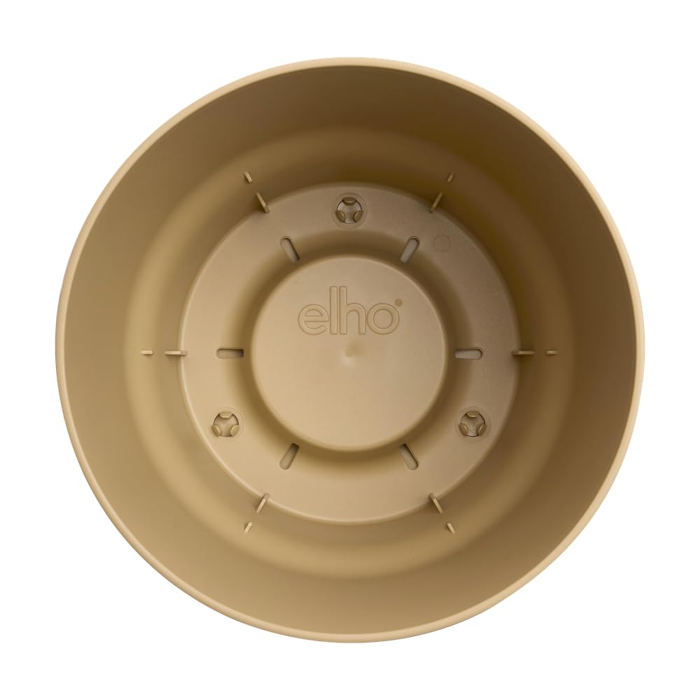 elho Greenville Rund 25 cm Blumentopf Goldener Sand frostbeständig
