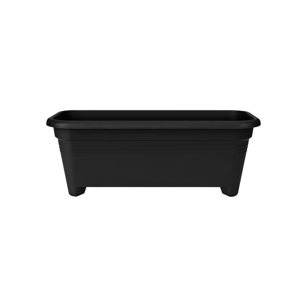 elho Green Basics Blumentopf Viereckig 60 cm Schwarz