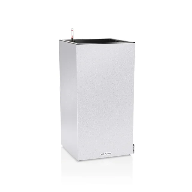 Lechuza Canto Stone LED High Pflanzsäule Quarzweiß 40 Set