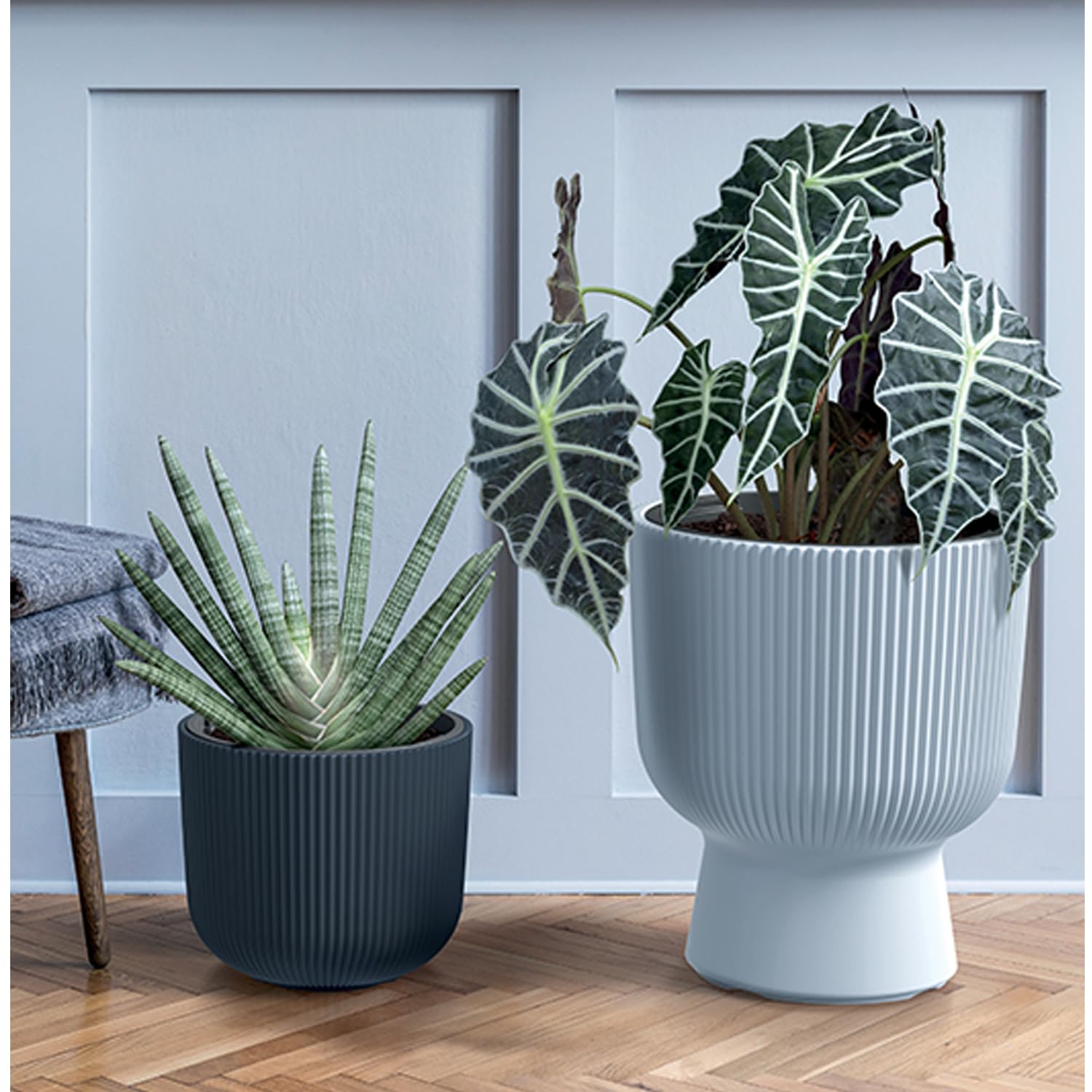 Prosperplast Milly Blumentopf Ø239mm Anthrazit mit Einsatz