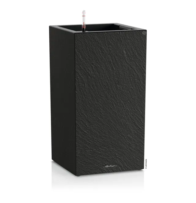 Lechuza Canto Slatestone Pflanzgefäß Dark Grey Bewässerung