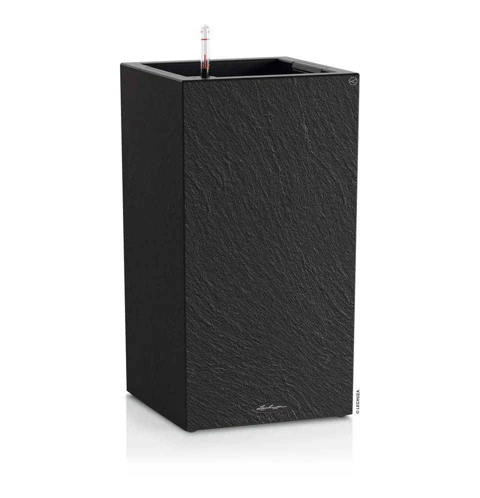 Lechuza Canto Slatestone Pflanzgefäß Dark Grey Bewässerung