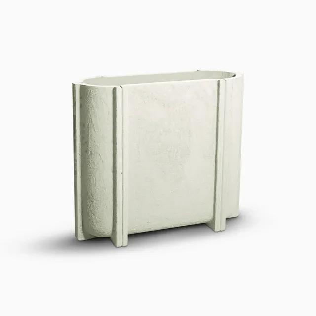 Serralunga Cassero Slim Pflanztopf Anthrazit Betonoptik