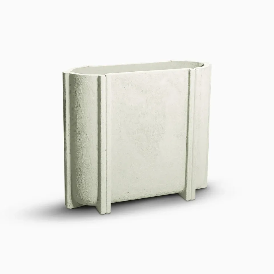 Serralunga Cassero Slim Pflanztopf Anthrazit Betonoptik