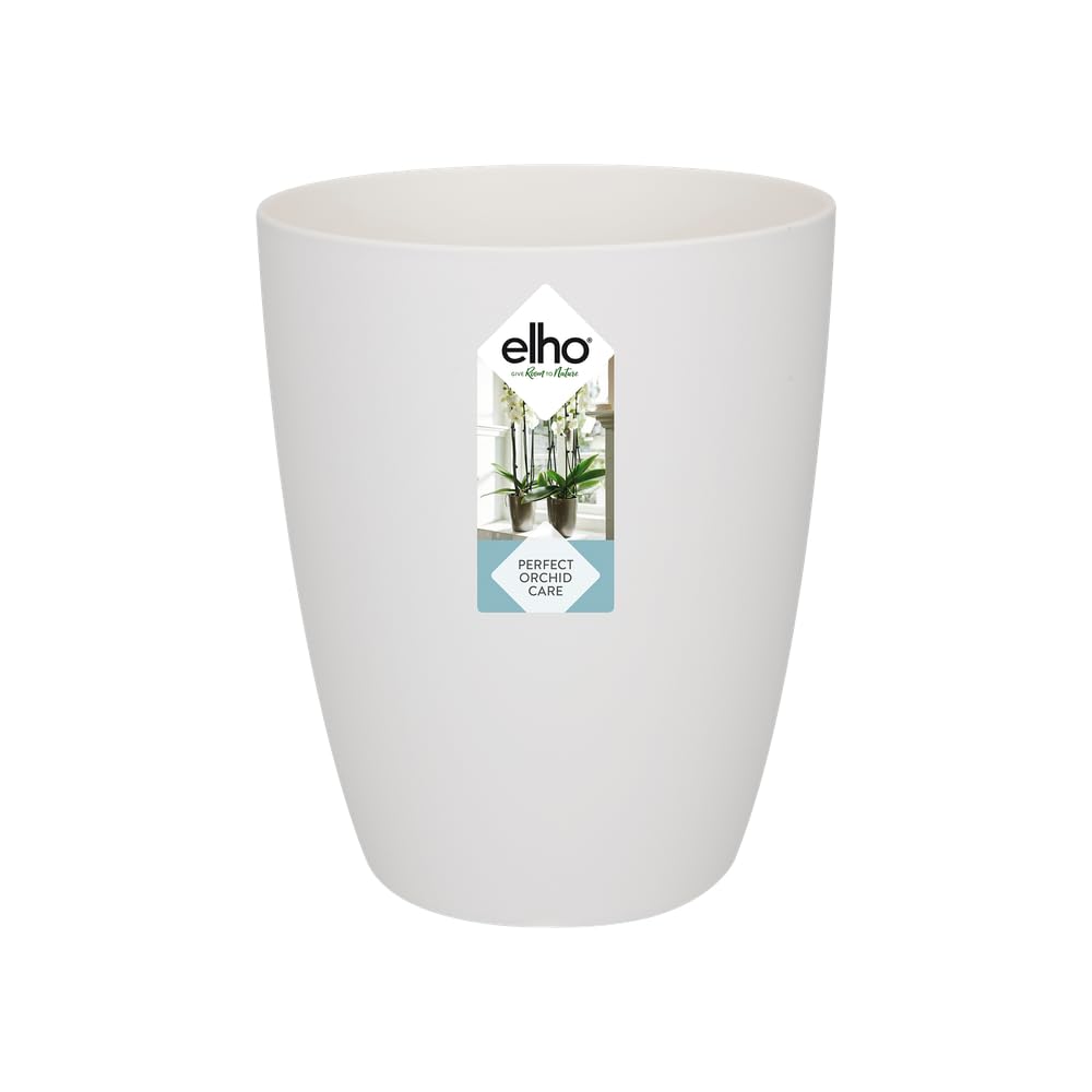 elho Brussels Orchidee Hoch 12,5 Blumentopf Weiss für innen