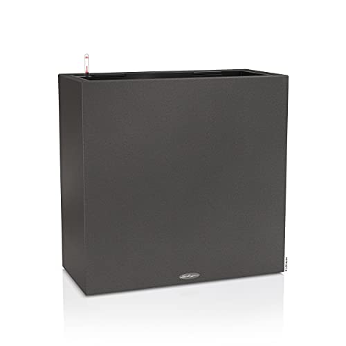 Lechuza Canto Stone 80 Wide Graphitschwarz Pflanzgefäß