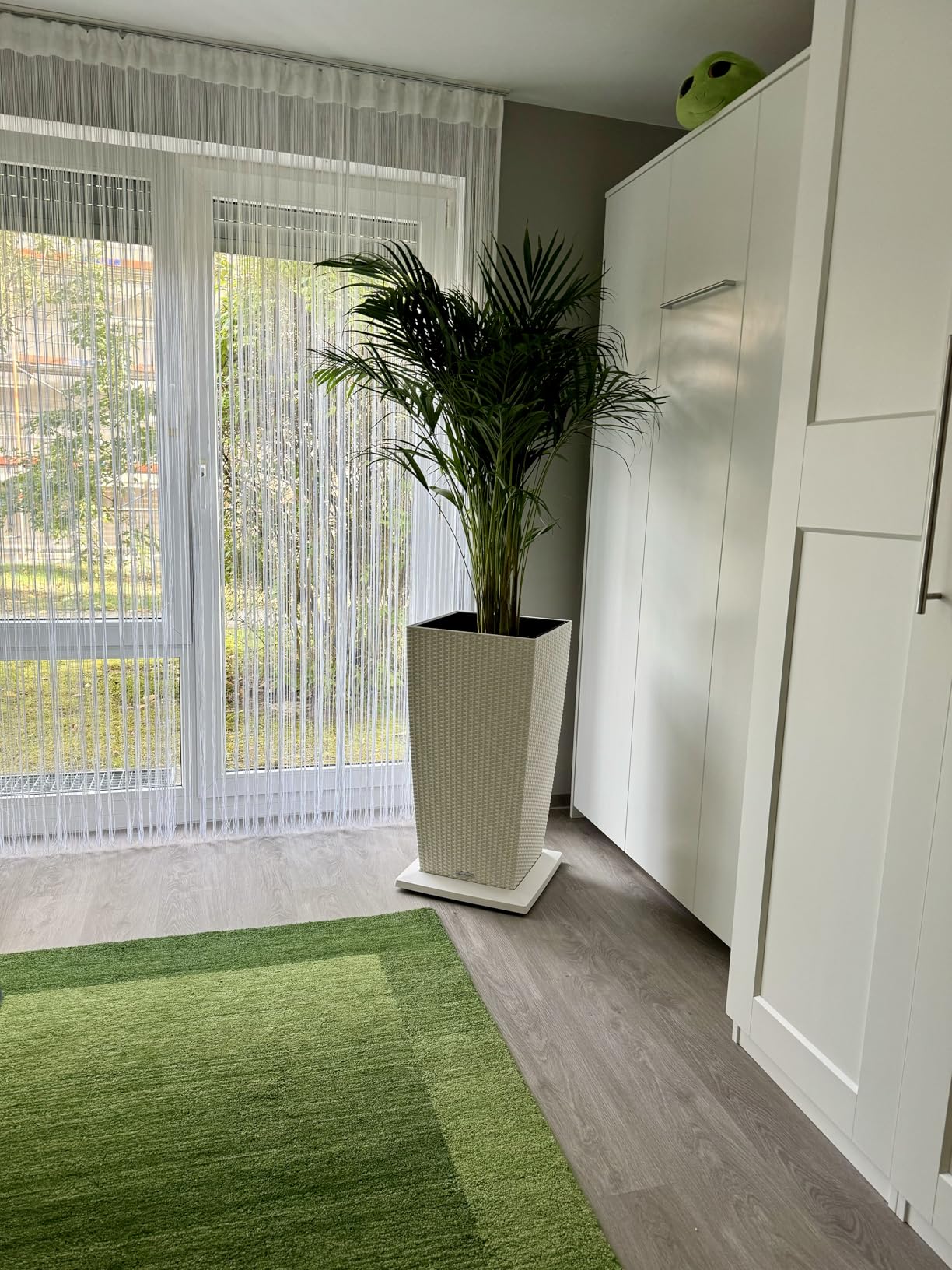 Lechuza Cube Cottage 50 Pflanzgefäß Granit Flechtoptik
