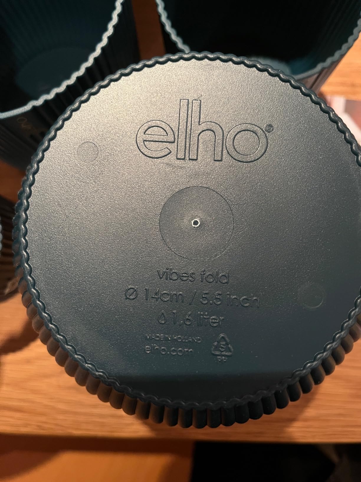 elho Vibes Fold Blumentopf Set 5-tlg tiefes Blau recycelt