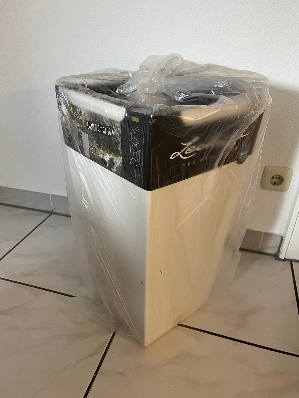 Lechuza Cubico Color 30 Pflanzgefäß Sandbraun mit Bewässerung