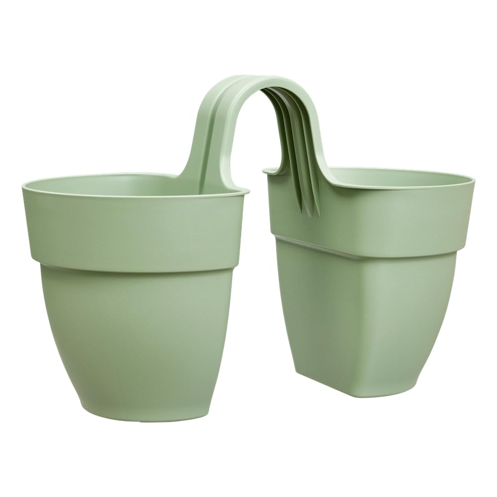 elho Vibia Campana Flower Twin Blumentopf 21cm Pistazien Grün