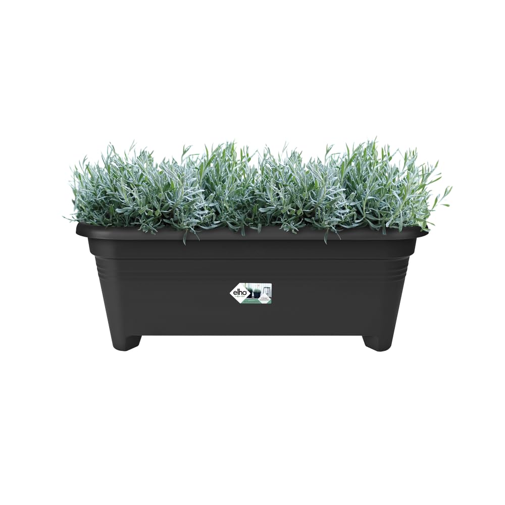 elho Green Basics Blumentopf Viereckig 60 cm Schwarz