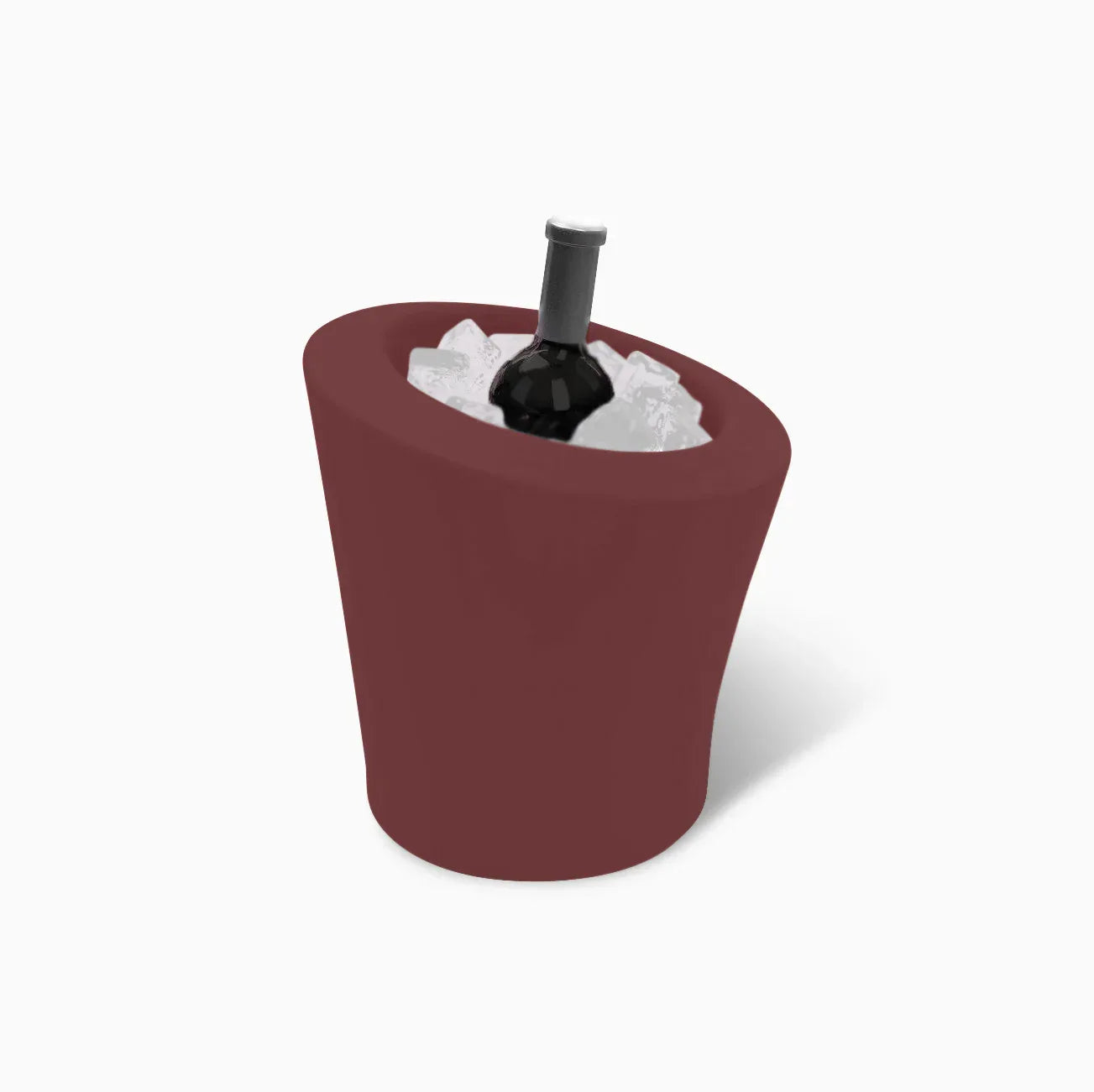 Serralunga Skal Weinkühler rund Anthrazit doppelwandig