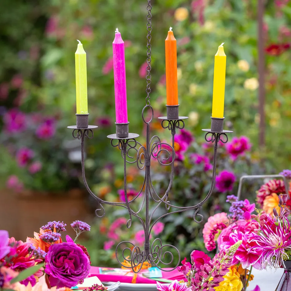 Sarah Raven Gardening Wire Chandelier Kerzenleuchter 1 Stück 4 Kerzen