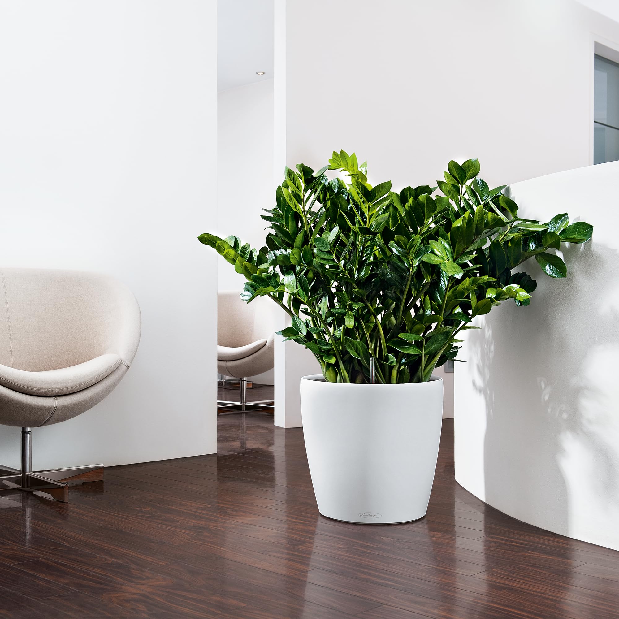 Lechuza Classico Color 35 Blumentopf Weiß mit Bewässerung
