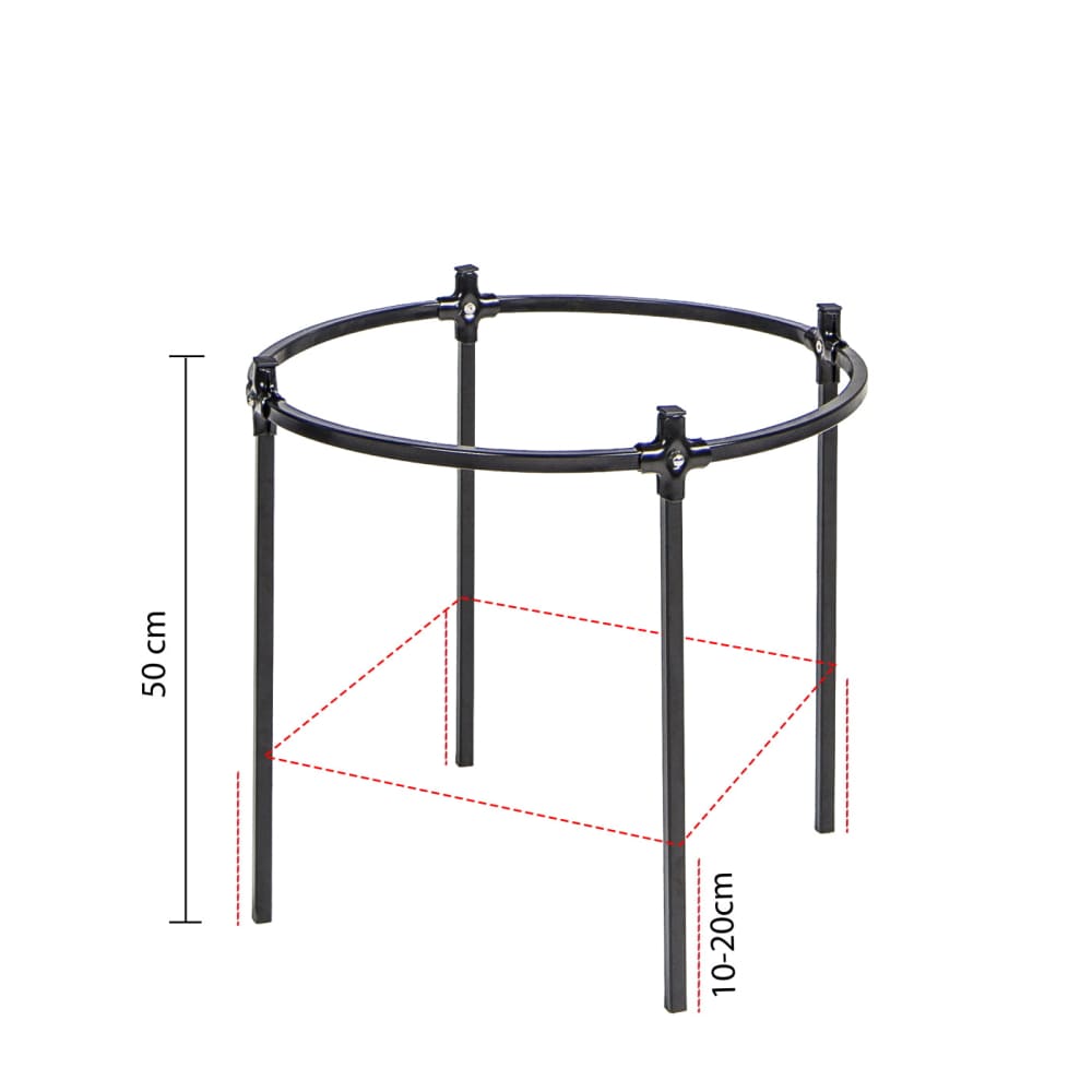 GardenMate Rosen-Rankhilfe Quadratstahl 50cm 1 Modul