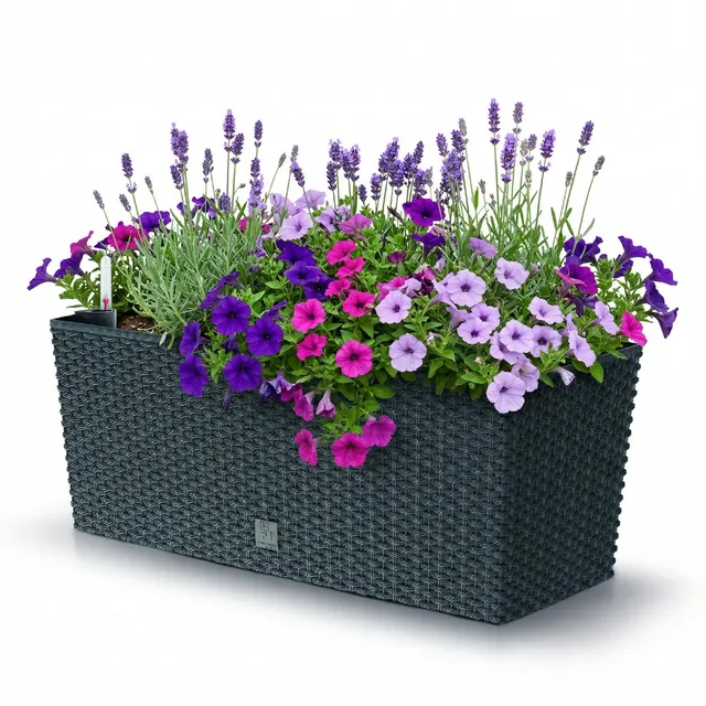 Prosperplast Rato Case Blumenkasten anthrazit 17L Bewässerung