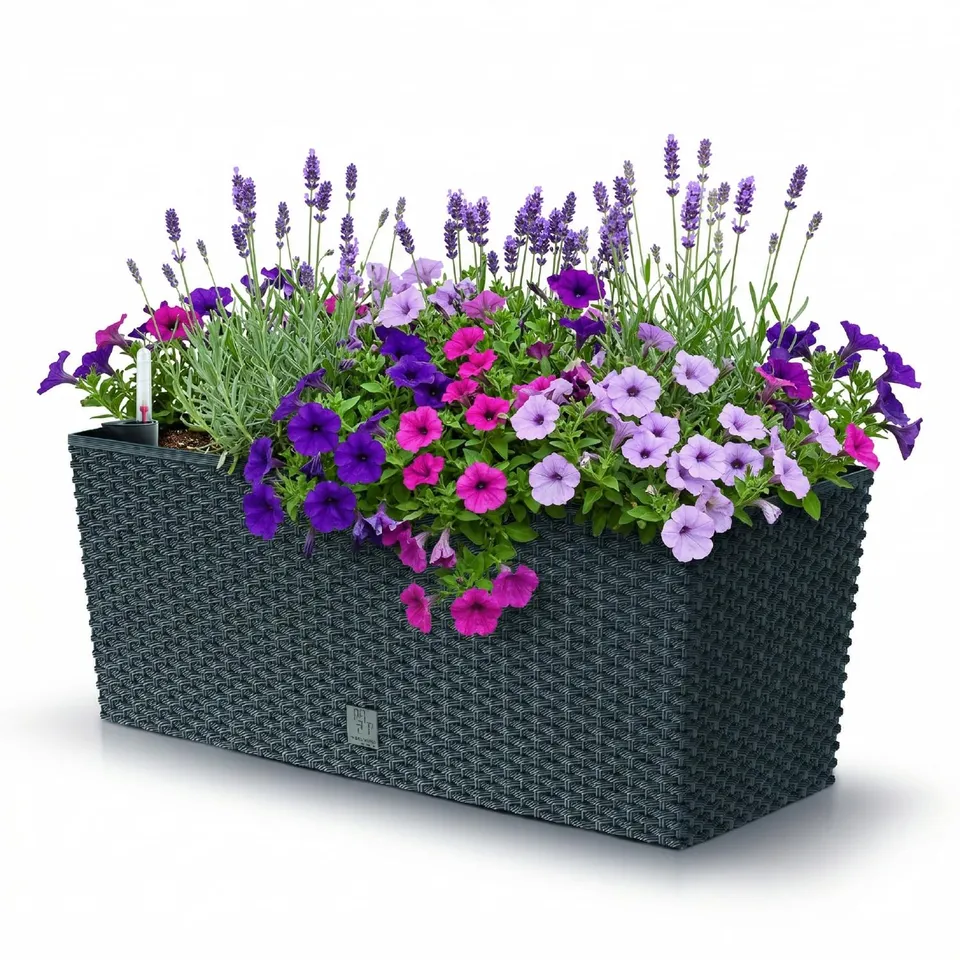 Prosperplast Rato Case Blumenkasten anthrazit 17L Bewässerung