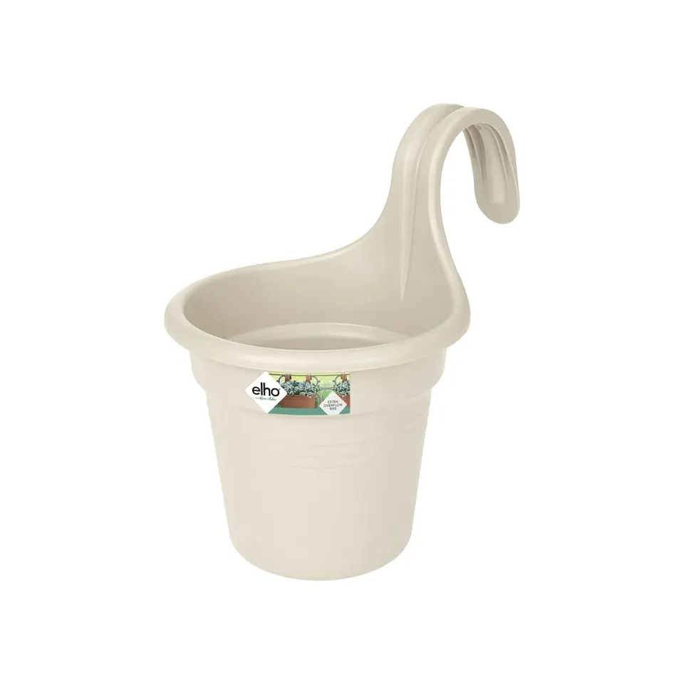 elho Green Basics Easy Hanger Balkontopf Baumwoll Weiss