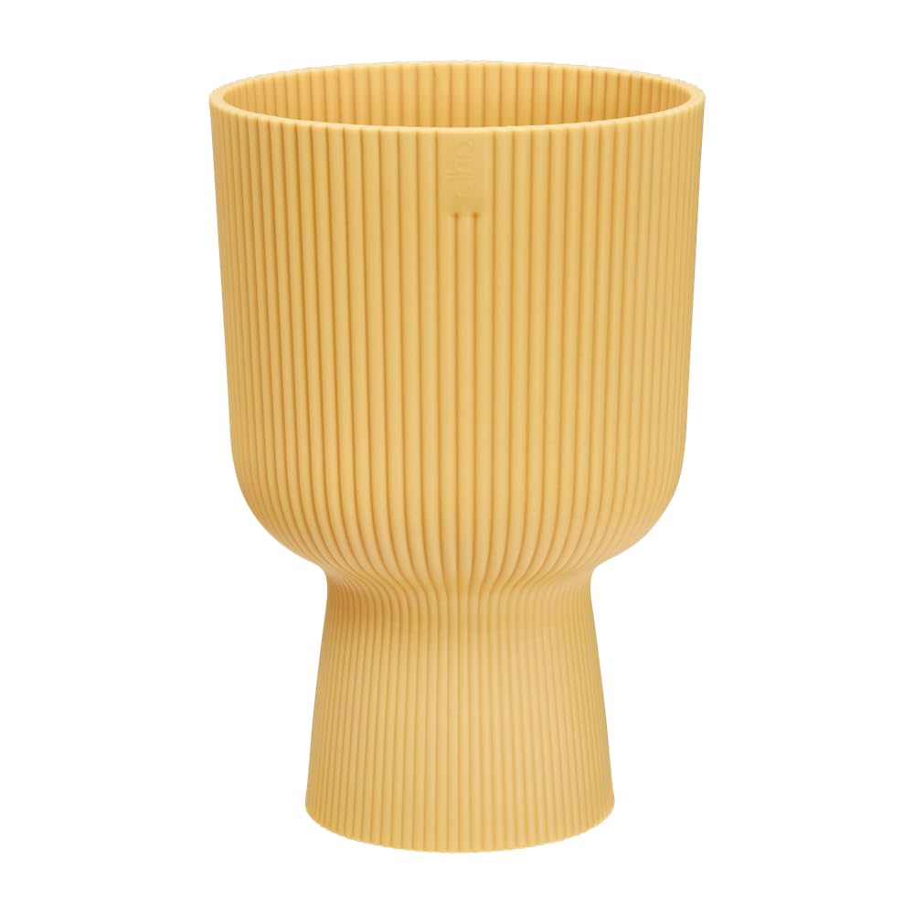elho Vibes Fold Coupe 14 Blumentopf gelb Buttergelb 13,9 cm