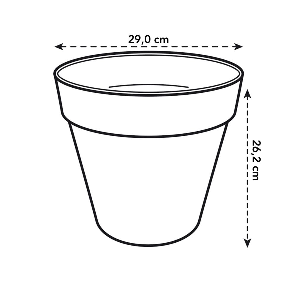 elho Loft Urban Blumentopf pistazie 30 cm für außen recycelt