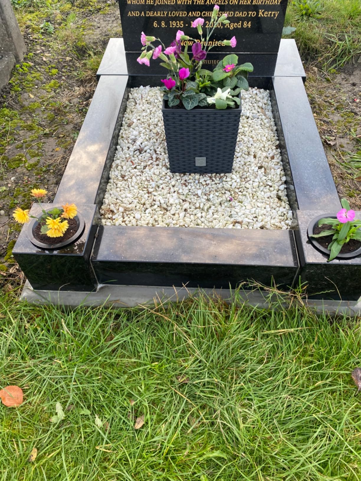 Prosperplast Rato Blumentopf anthrazit 40cm eckig mit Einsatz