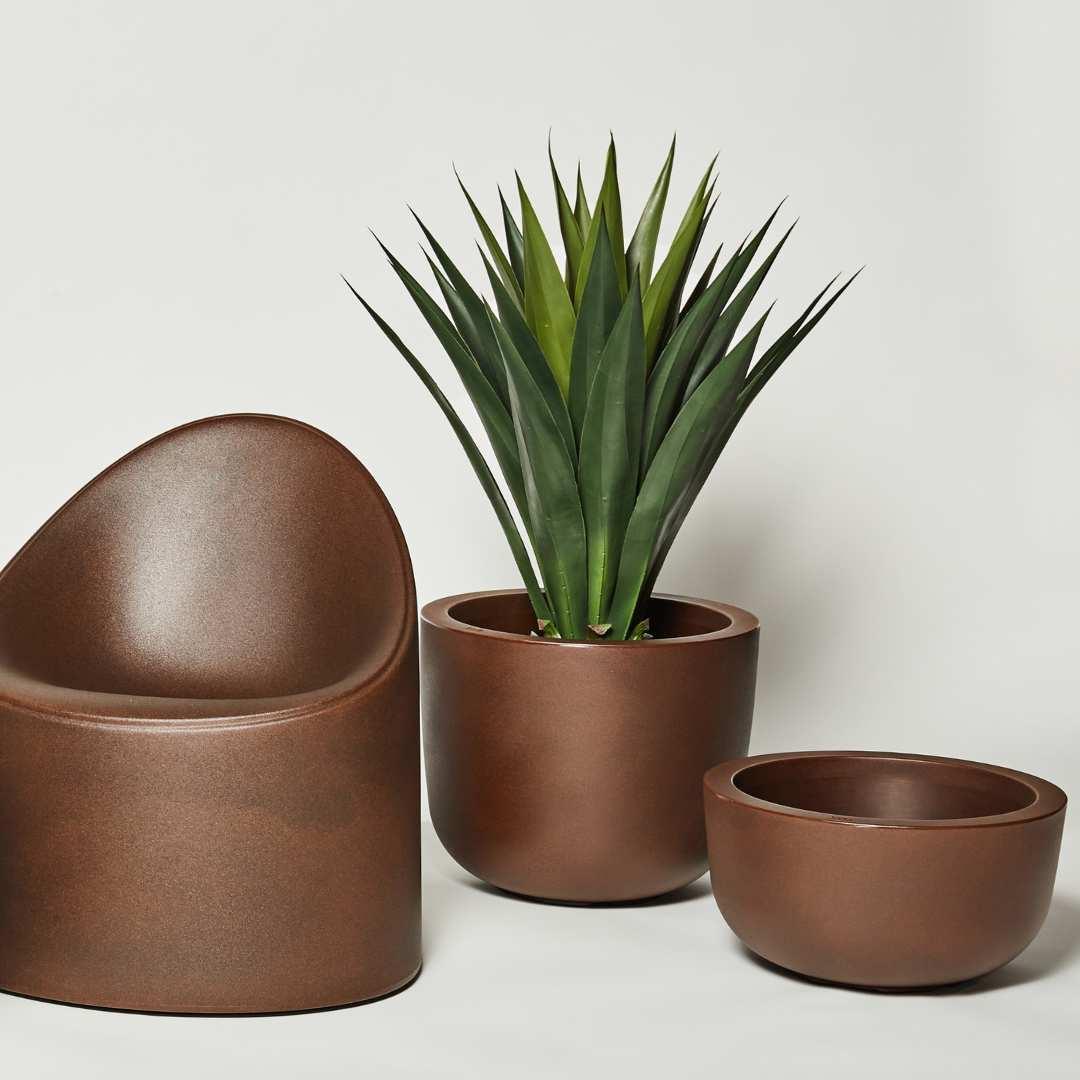 Serralunga Cup High 446-COR Pflanztopf Corten