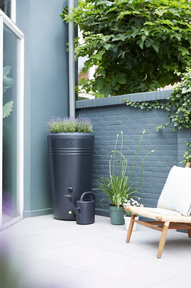 elho Green Basics Rainbarrel Regentonne 200L Living Black