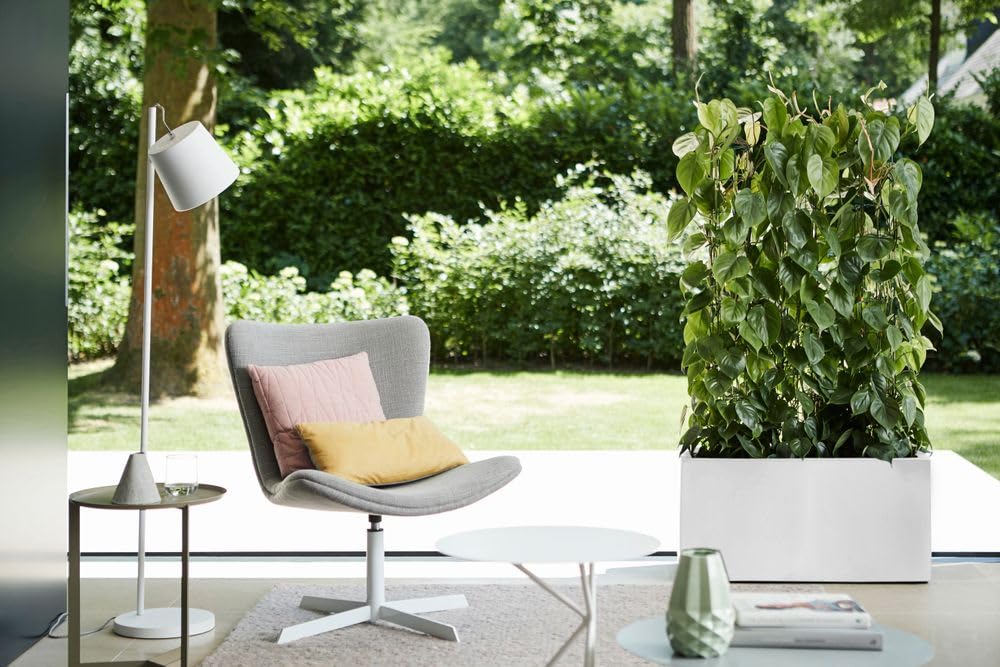 elho Vivo Long Blumenkasten weiß 90 cm mit Rollen