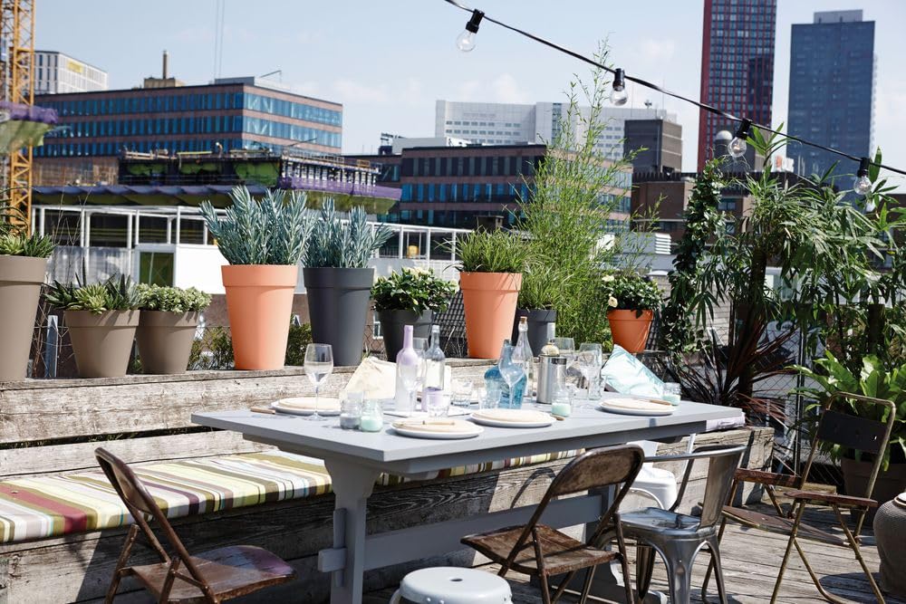 elho Loft Urban Rund Hoch 28 Blumentopf Zartrosa