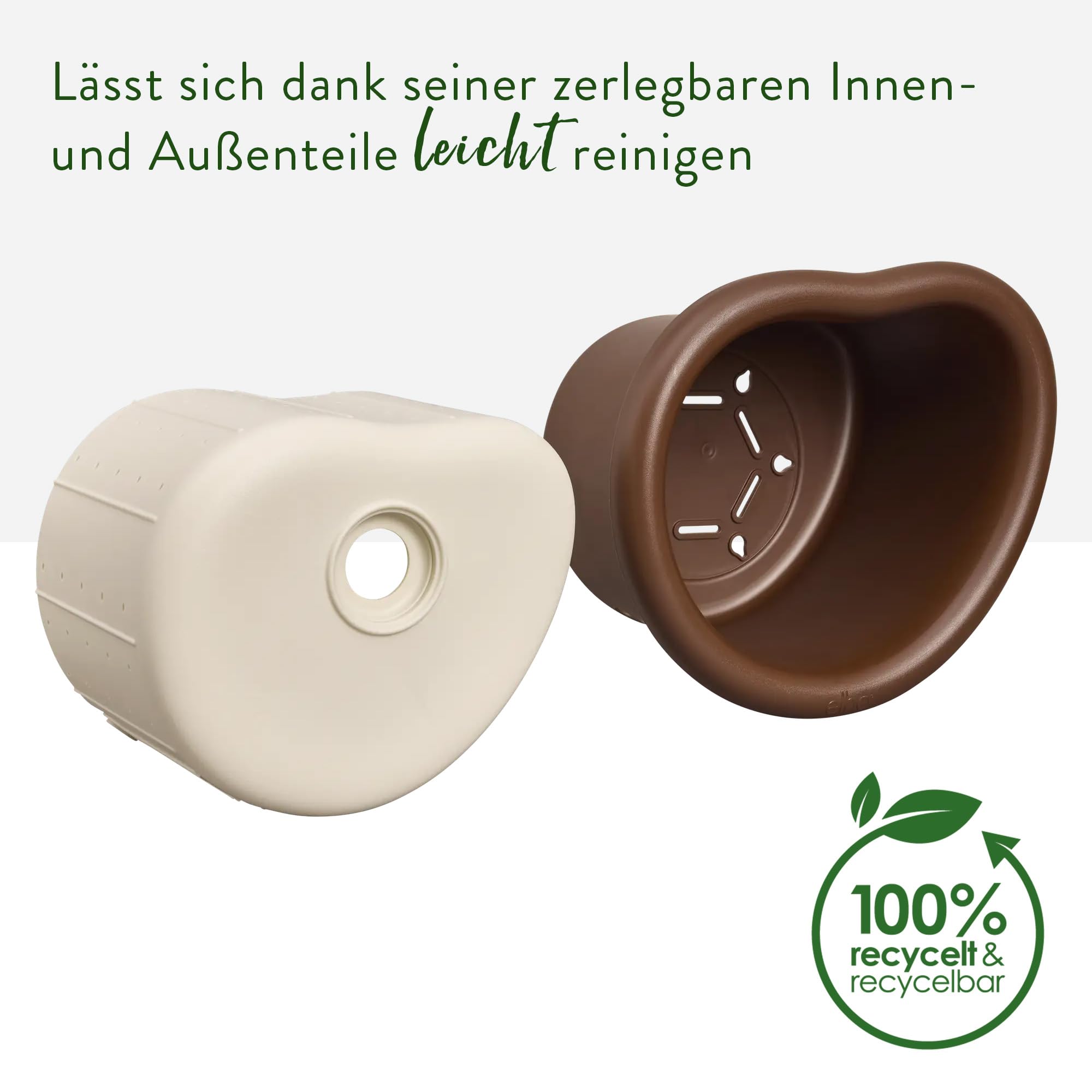 elho Organic Vogelhaus 25cm Nistkasten Chestnut Brown