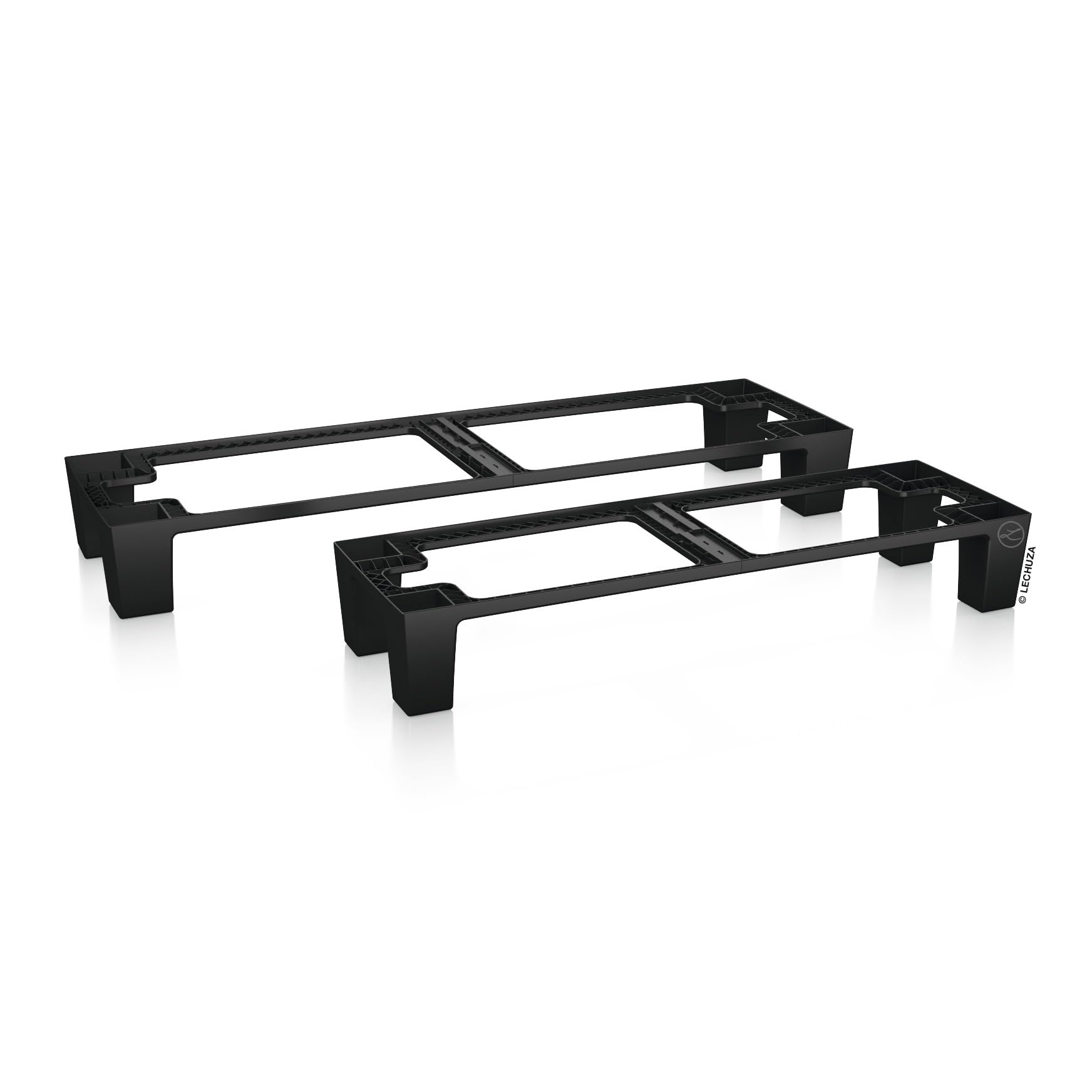 Lechuza Trio Sockel 30 Pflanzgefäß Sockel Schwarz 98x30x15 cm