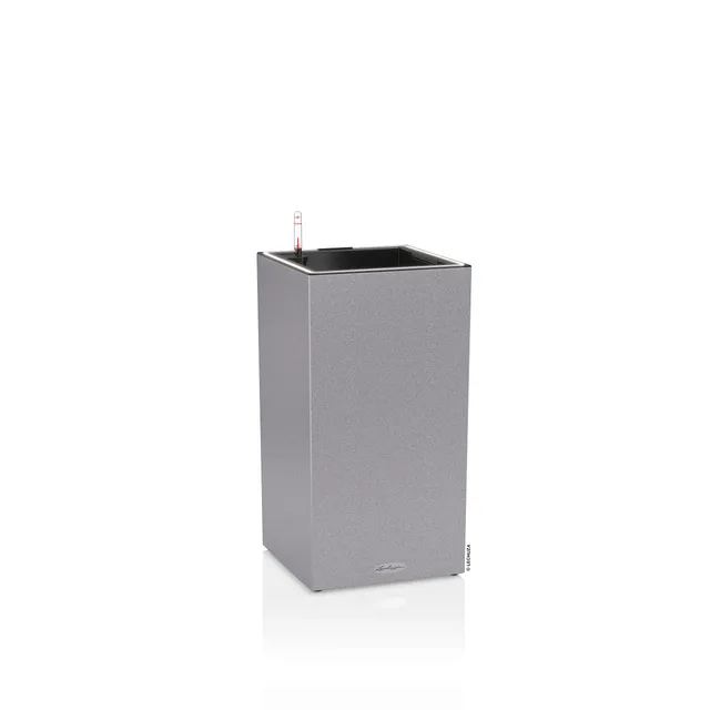 Lechuza Canto Stone 30 High LED Pflanzgefäß steingrau 12 L
