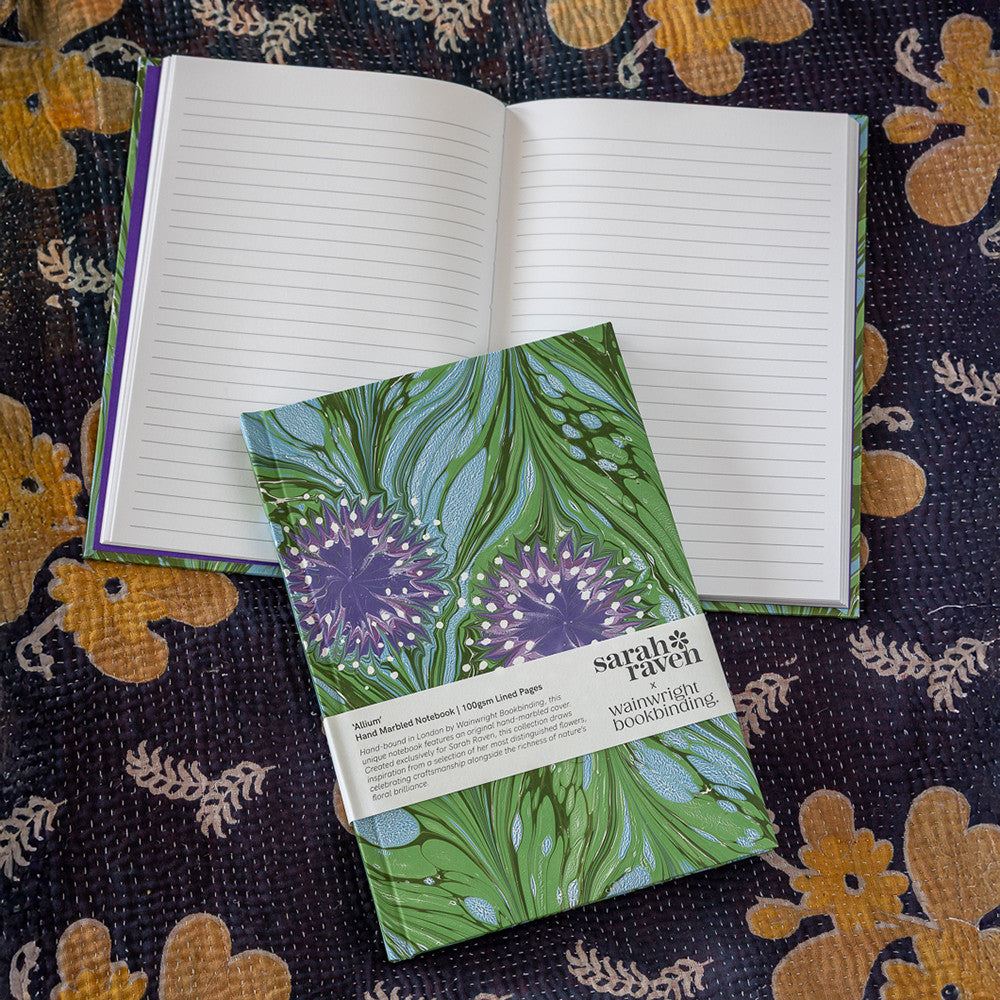Sarah Raven Garden Notizbuch Allium liniert 160 Seiten