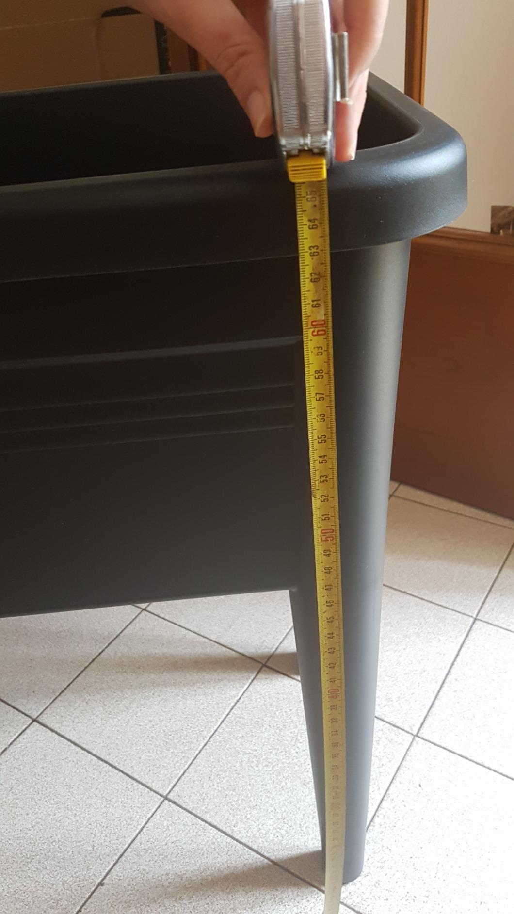 elho Green Basics Anzuchttisch XXL 75cm Living Schwarz recycelt
