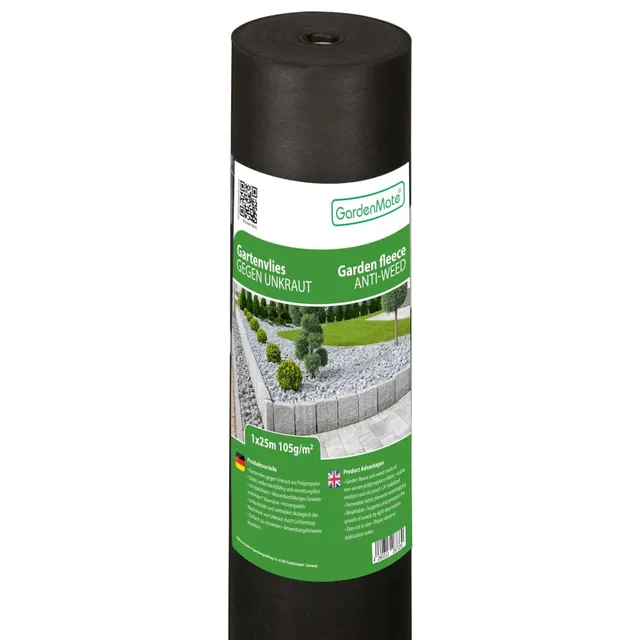 GardenMate Gartenvlies Unkrautvlies 105g 1x25m